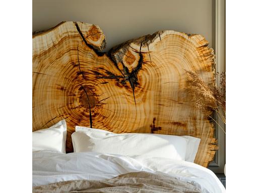 Cabecero de madera de olivo