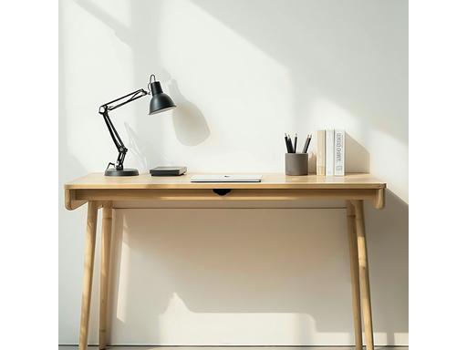 Escritorio compacto de abedul