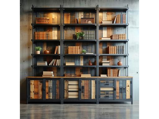 Estantería estilo industrial