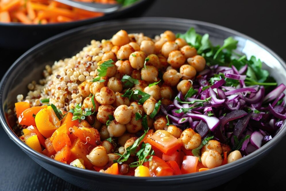 Moroccan-Spiced Chickpea and Quinoa Bowl